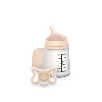 Suavinex Zero Zero Set Biberão anticólicas 180ml + Chupeta -2 a 2 meses